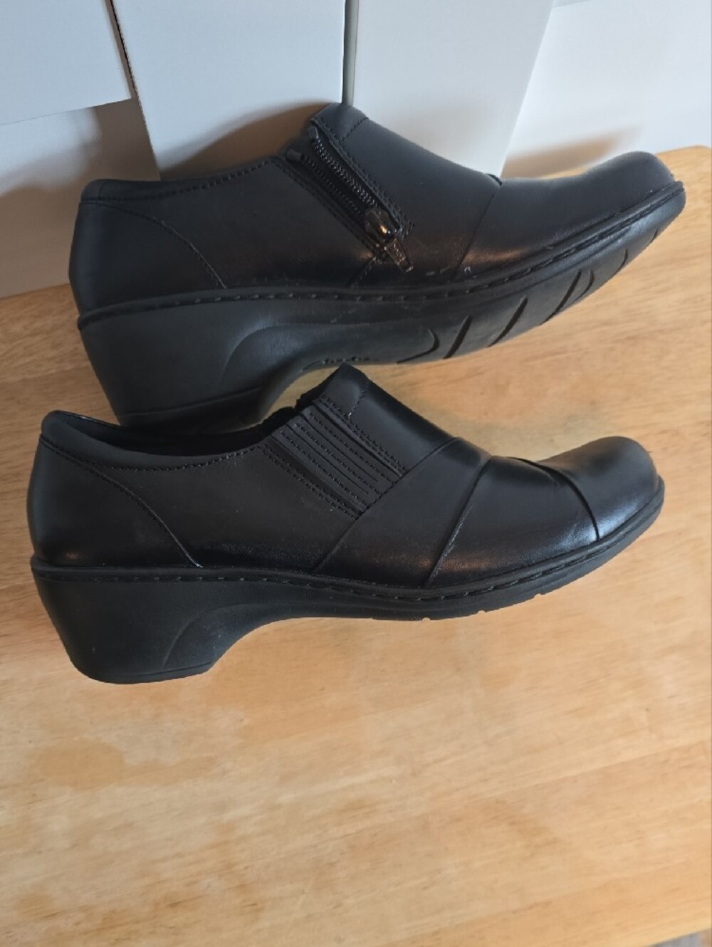 Clarks Black Slip-On Comfort Loafers for Women - Picture 5 of 11
